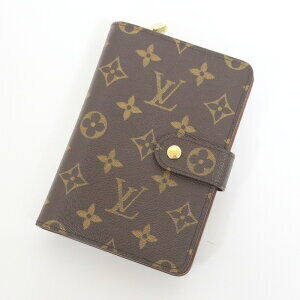 Louis Vuitton Porte Papier Zip Bifold Wallet Monogram Brown